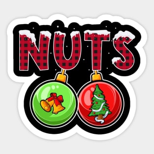 Chest Nuts Christmas Matching Couple Chestnuts Sticker